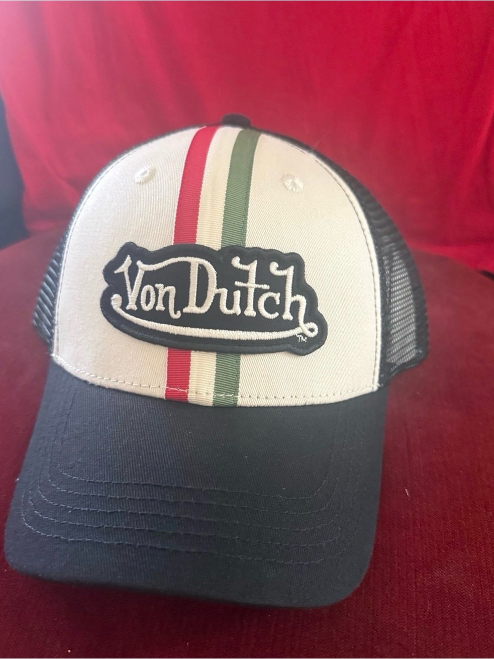New Von Dutch Euro Stripe trucker hat